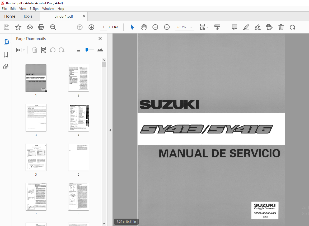 SUZUKI SY413 SY416 MANUAL DE SERVICIO - PDF DOWNLOAD - HeyDownloads