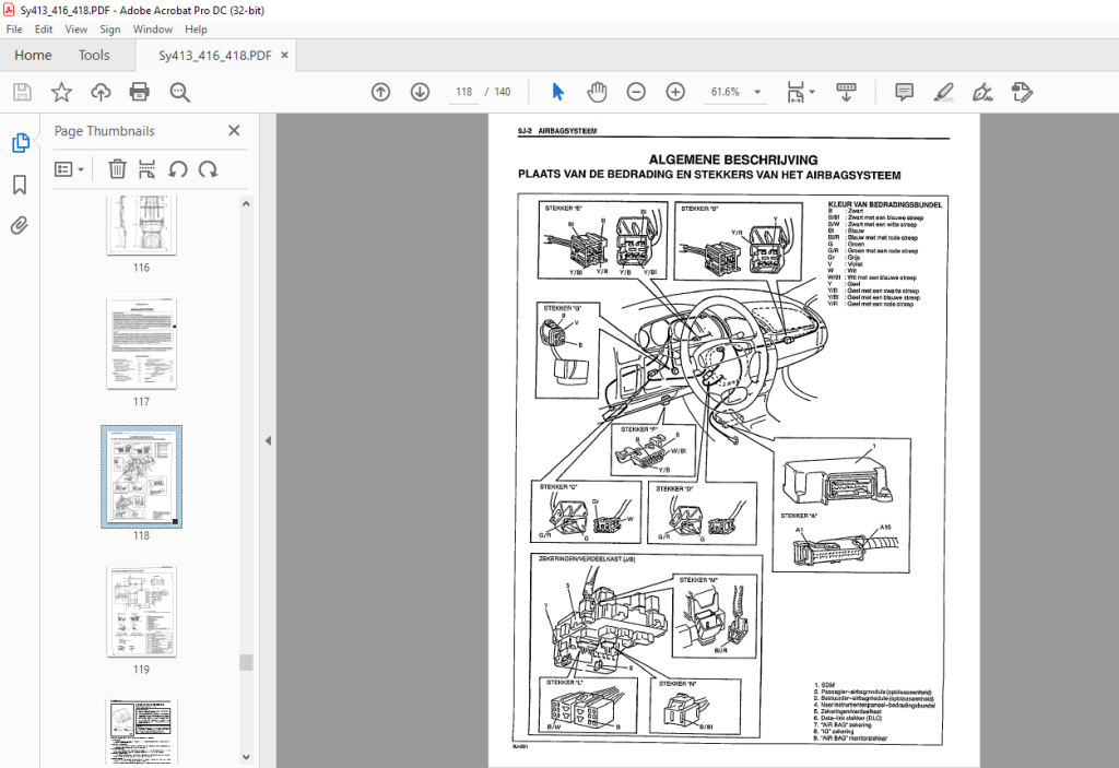 SUZUKI SY416 SY418 WERKPLAATSHANDBOEK SUPPLEMENT VOOR WAGON PDF