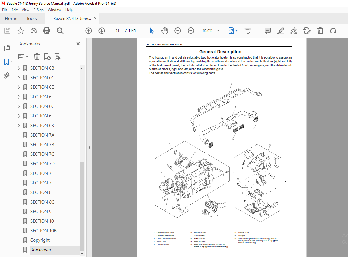 Suzuki SN413 Jimny Service Manual PDF DOWNLOAD HeyDownloads