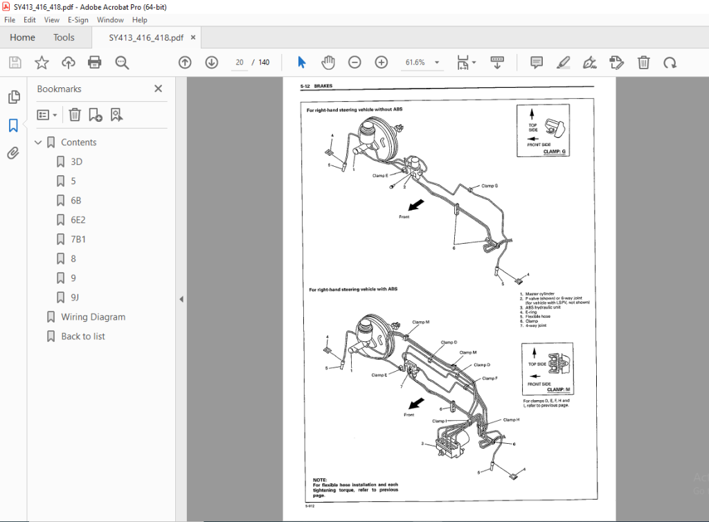 Suzuki SY416 SY418 Wagon Supplementary Service Manual PDF DOWNLOAD