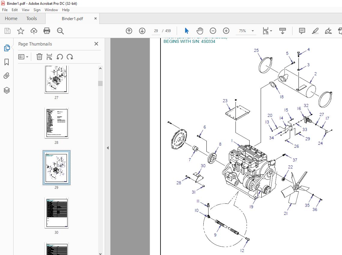 Ditch Witch 410SX Multiple Engine Parts Manual 053457 PDF