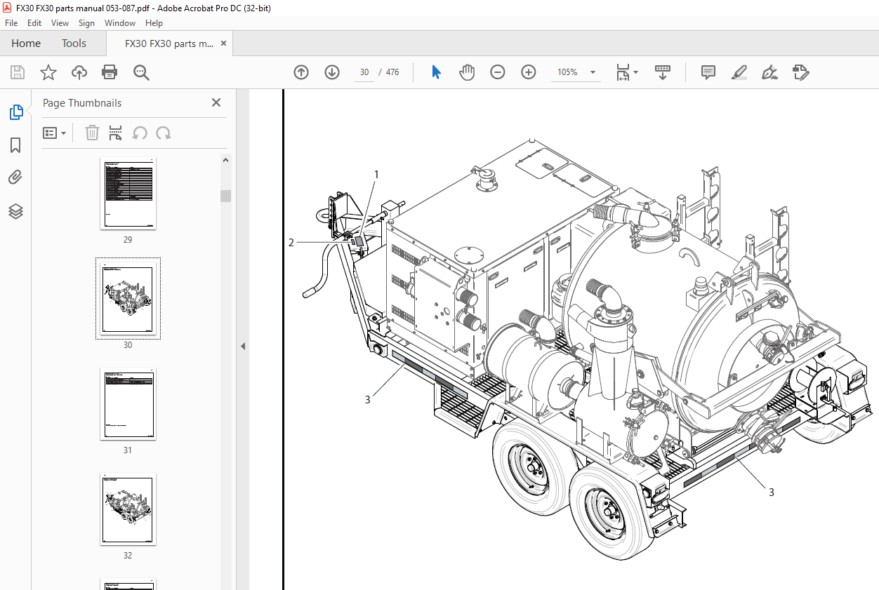 Ditch Witch FX30 Parts Manual 053087 PDF DOWNLOAD HeyDownloads