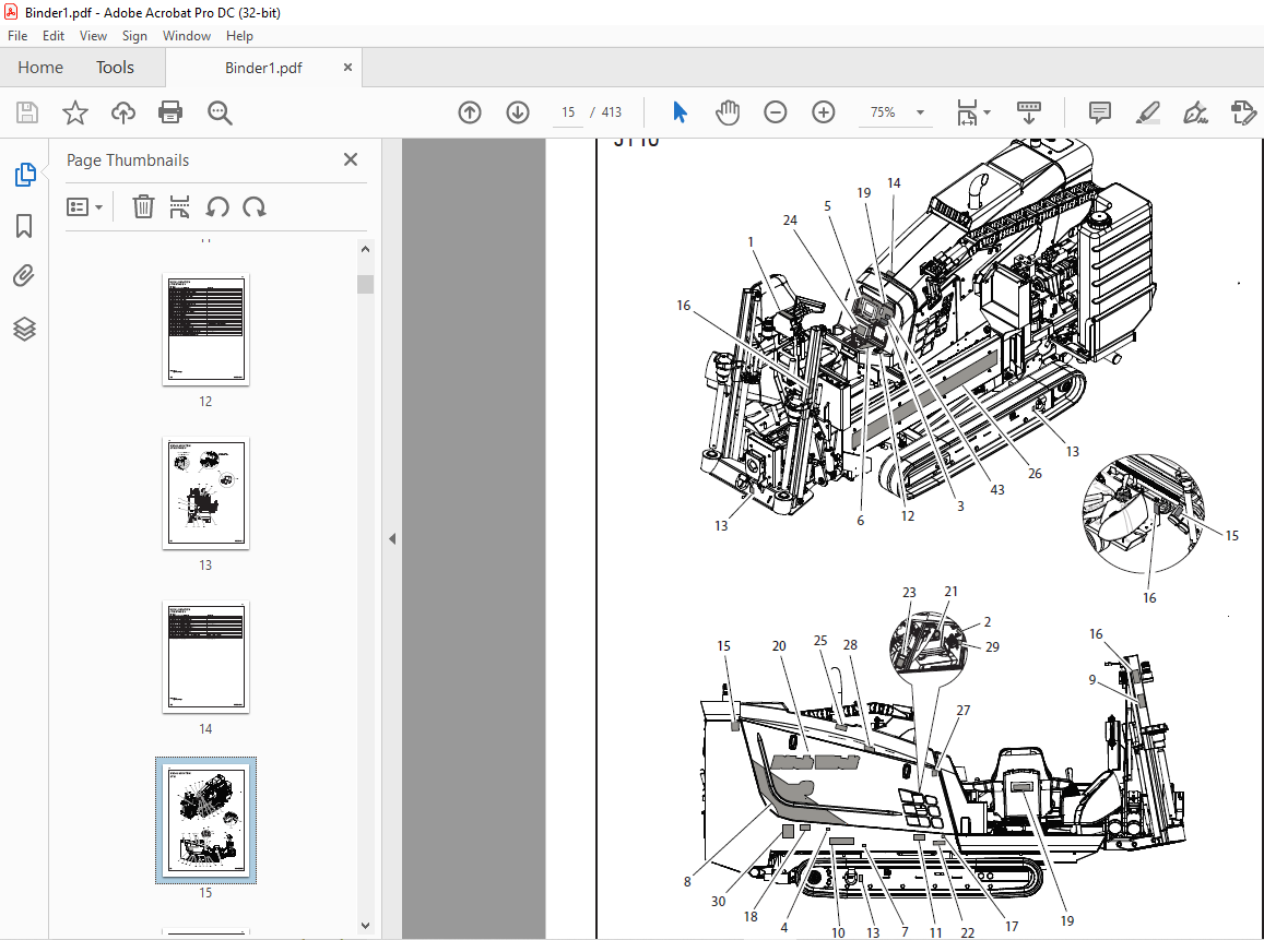 Ditch Witch JT10 Parts Manual 0532967 (Vol 1 Vol 3) PDF DOWNLOAD