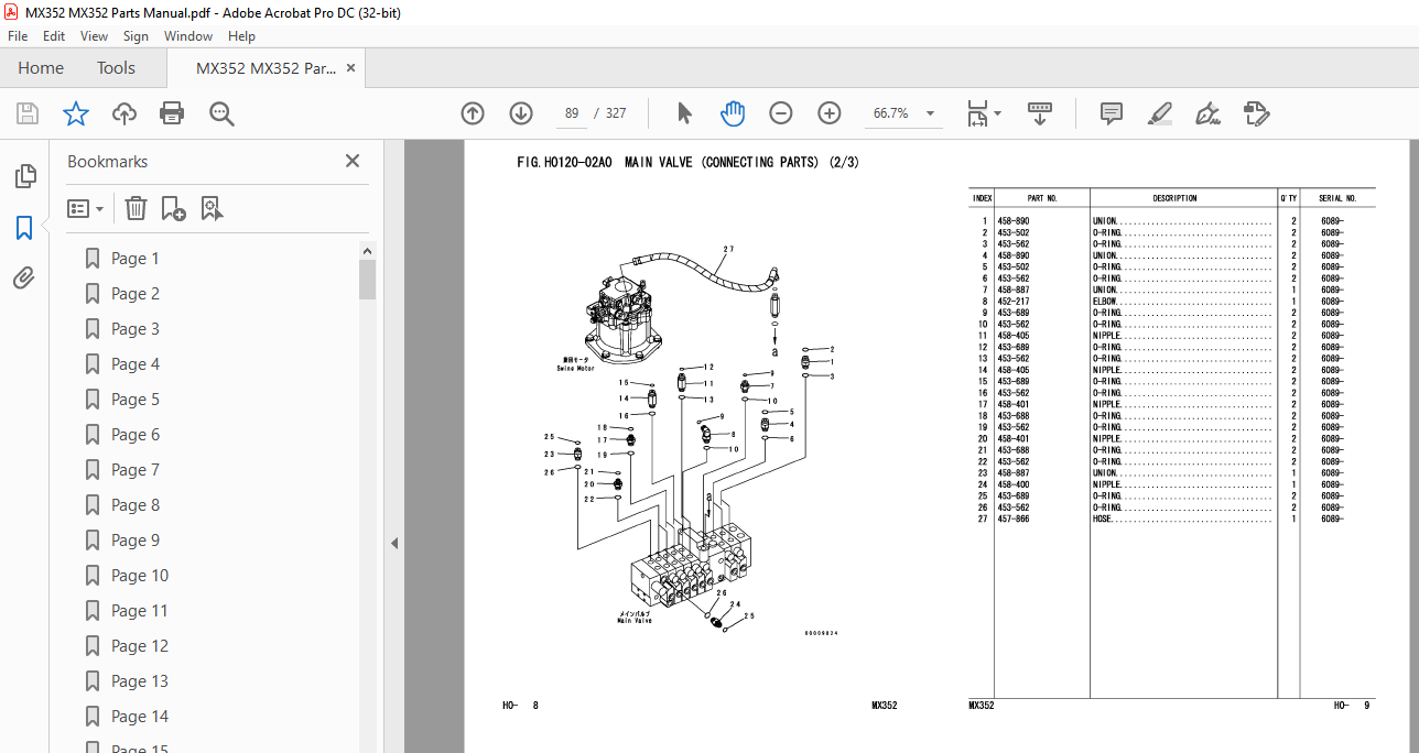 Ditch Witch MX352 Parts Manual PN 053146 PDF DOWNLOAD HeyDownloads