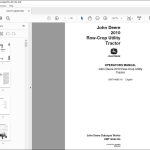 John Deere 60D excavator pdf operator's manual