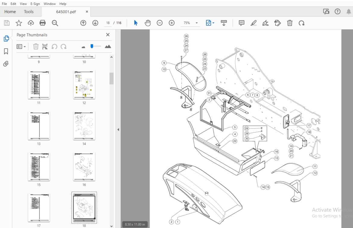 Genie GTH5519 Parts Manual 645001 PDF DOWNLOAD HeyDownloads
