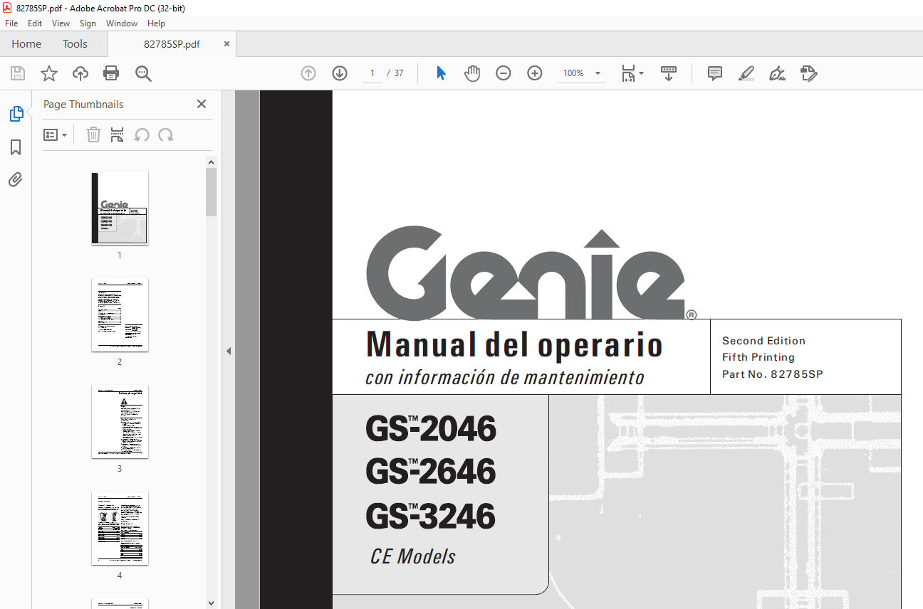 Filtre Hydraulique Pour Nacelles Genie GS-1930, GS-2632, Etc. - Référence 44788, Neuf, Remplacement Direct
