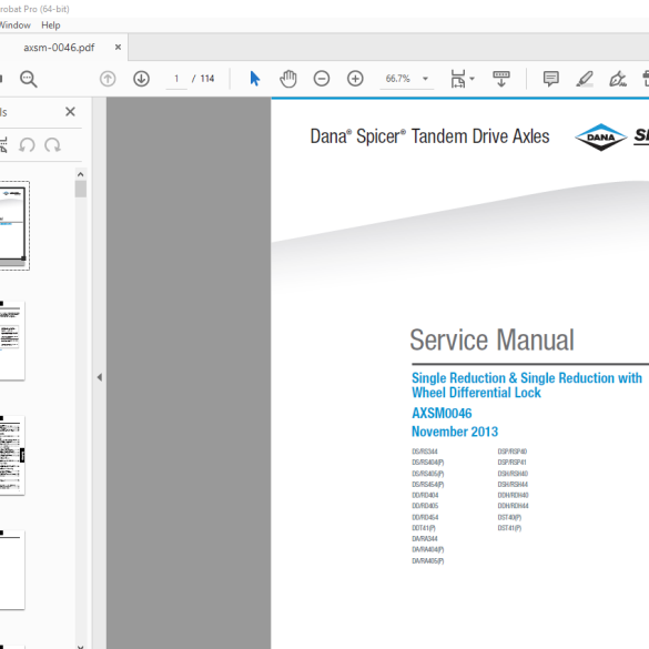 Dana Spicer 990 Axle Service Manual