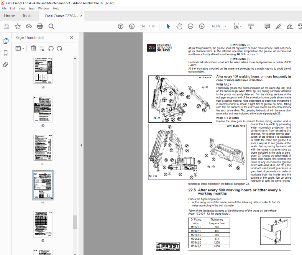 Fassi Cranes F 270A.24 use and maintenance Manual - PDF DOWNLOAD