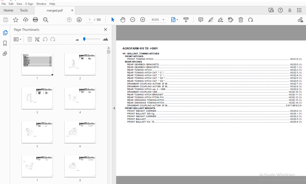 Deutz Fahr Agrofarm 410 TB Parts Manual 5001 – PDF – HeyDownloads ...