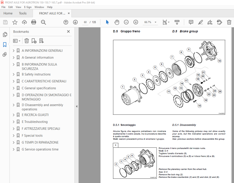 Manuale Di Servizio E Riparazione Per Bobcat T190 Su Chiavetta USB - PDF Officina
