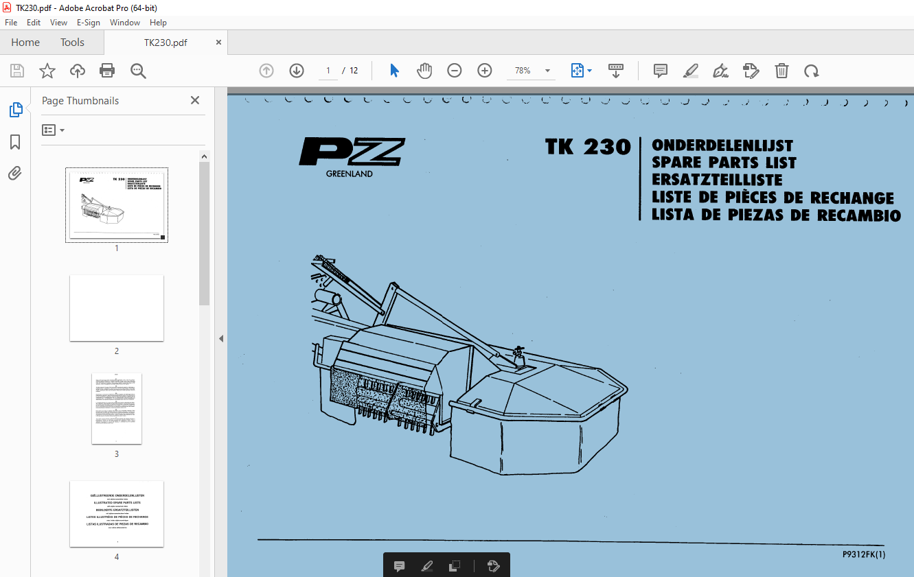 pz-zweegers-tk230-mower-parts-manual-pdf-download-heydownloads
