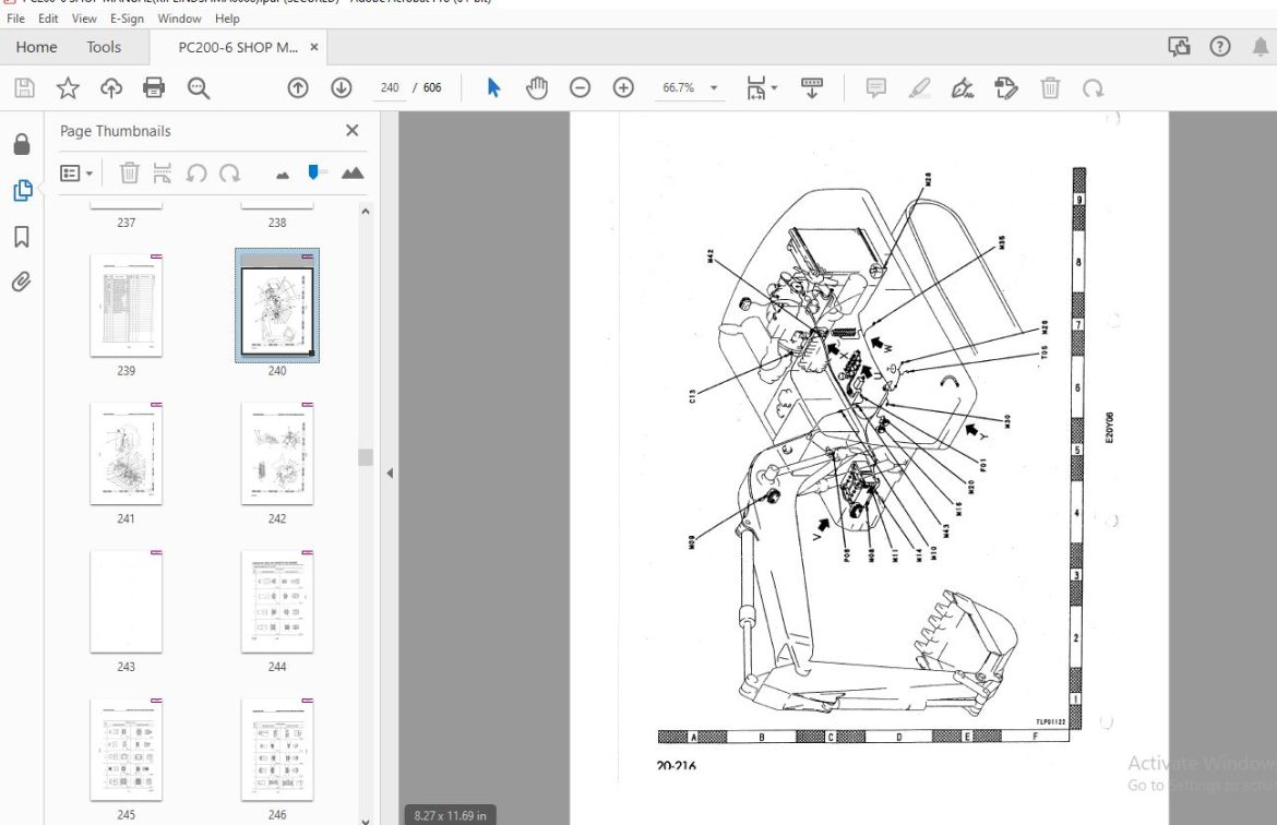 KOMATSU PC200-6 SHOP MANUAL - PDF DOWNLOAD - HeyDownloads - Manual