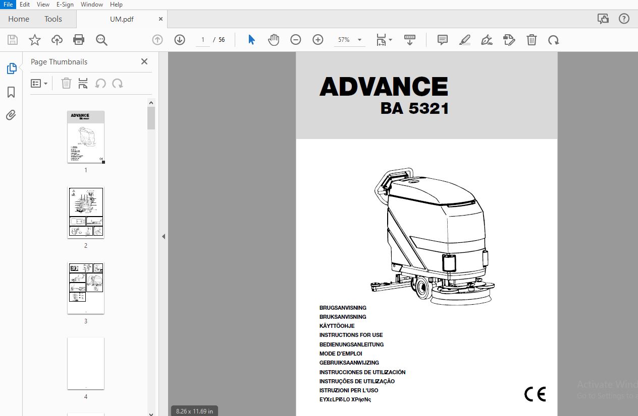 ADVANCE BA 5321 INSTRUCTIONS FOR USE MANUAL - PDF DOWNLOAD ...