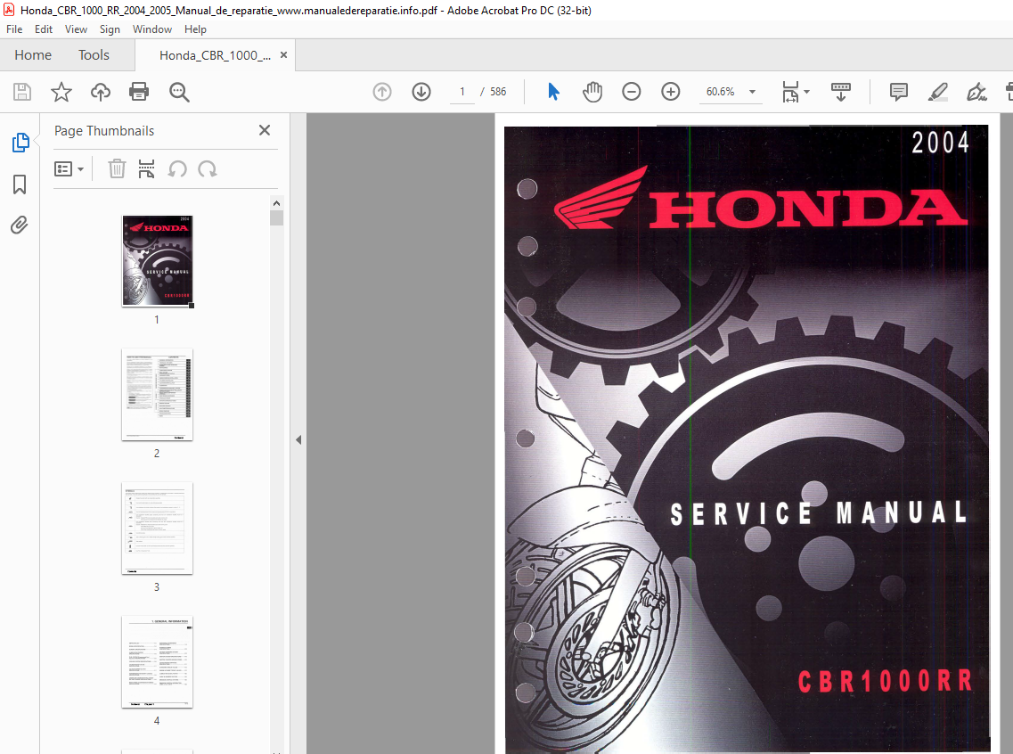 2004 HONDA CBR 100RR Service Manual - PDF DOWNLOAD - HeyDownloads