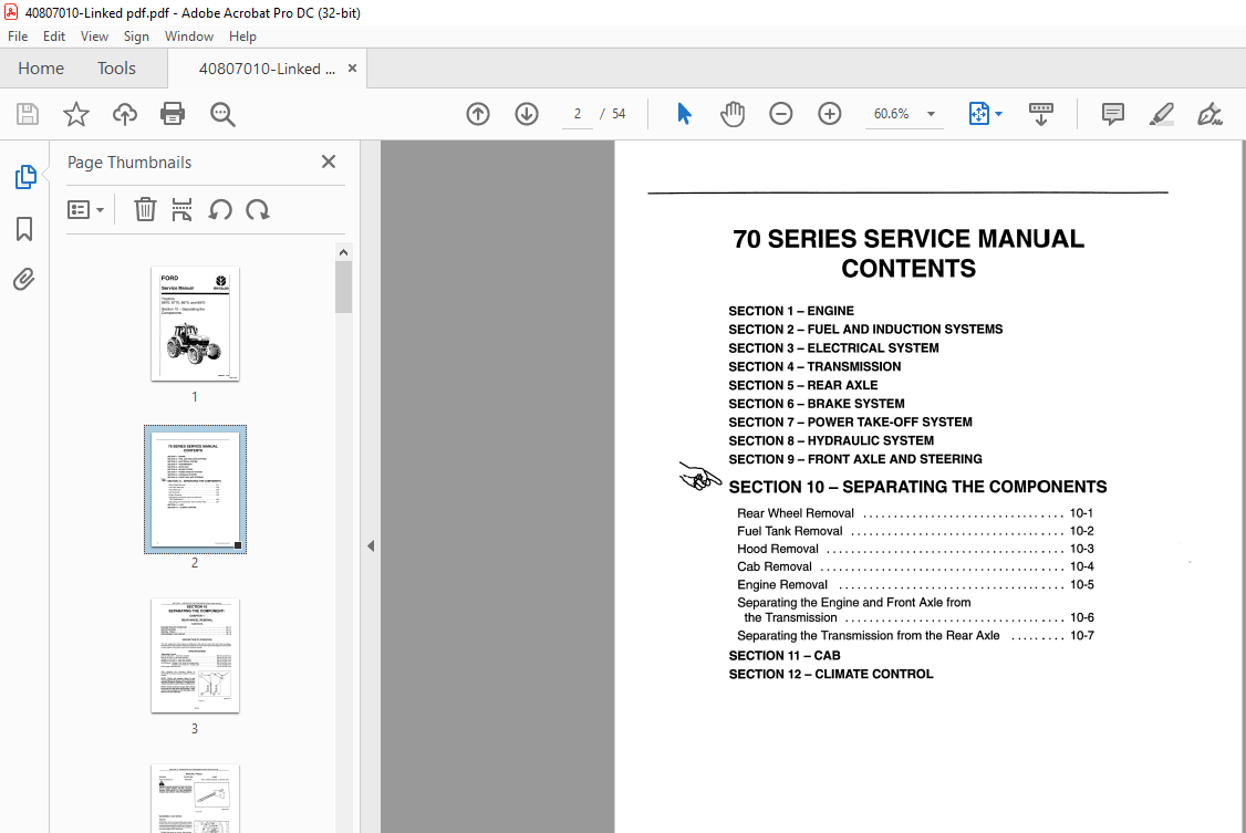 Ford Tractor Manuals Free Download